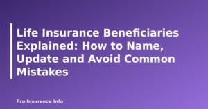 Life Insurance Beneficiaries Explained: How to Name, Update and Avoid Common Mistakes - featured image