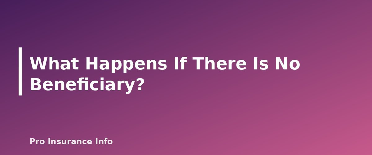 What Happens If There Is No Beneficiary? - section banner for Life Insurance Beneficiaries Explained