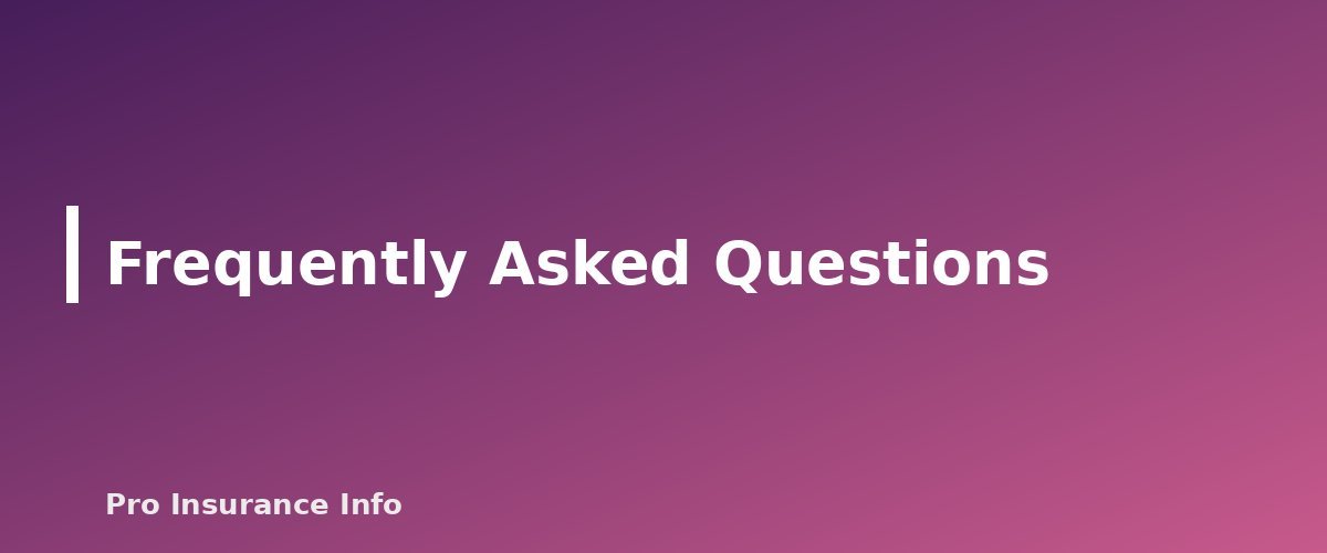 Frequently Asked Questions - section banner for Life Insurance Guide