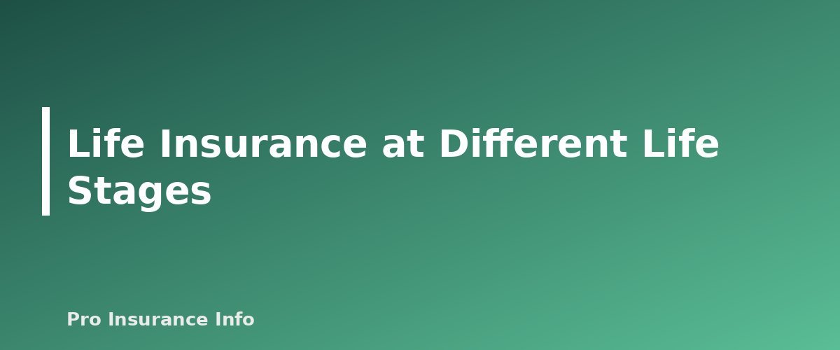 Life Insurance at Different Life Stages - section banner for Life Insurance Guide