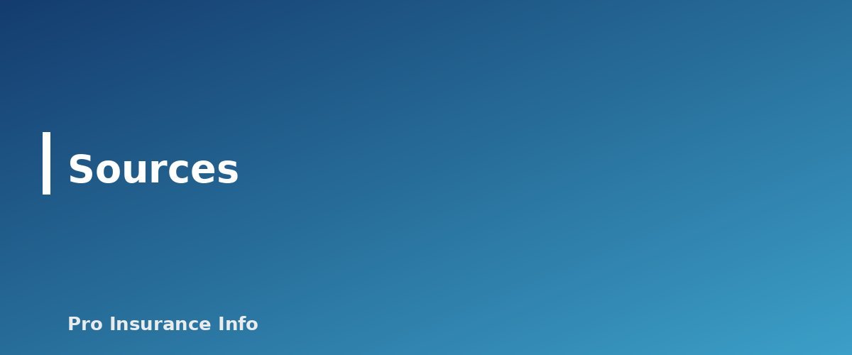 Sources - section banner for Life Insurance Guide