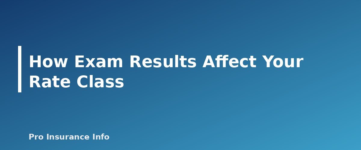 How Exam Results Affect Your Rate Class - section banner for Life Insurance Medical Exam