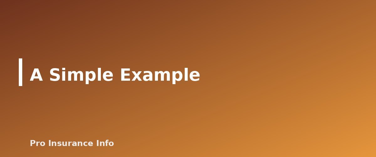 A Simple Example - section banner for Loss of Use Coverage (Coverage D)