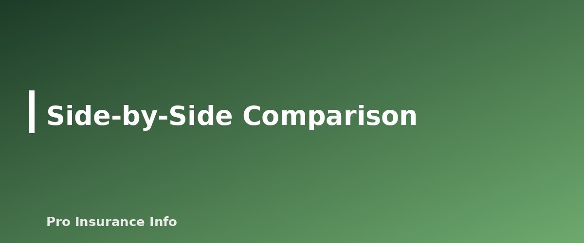 Side-by-Side Comparison - section banner for Medicare Advantage vs Medigap