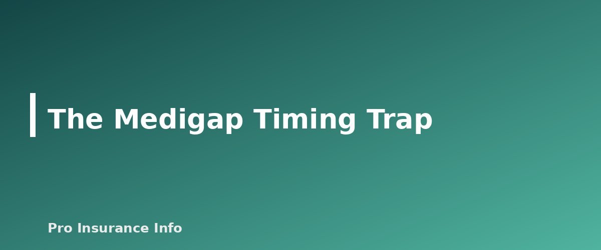 The Medigap Timing Trap - section banner for Medicare Advantage vs Medigap