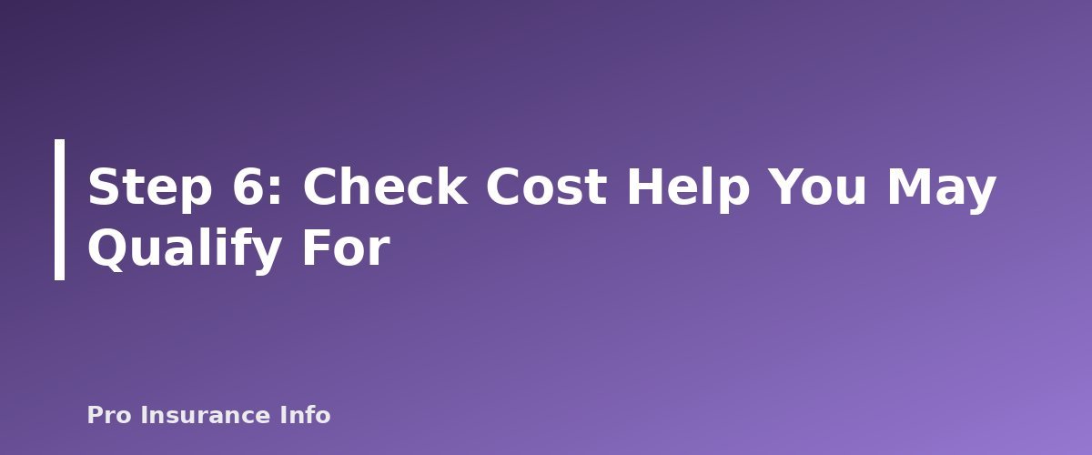 Step 6: Check Cost Help You May Qualify For - section banner for Medicare Annual Enrollment Period