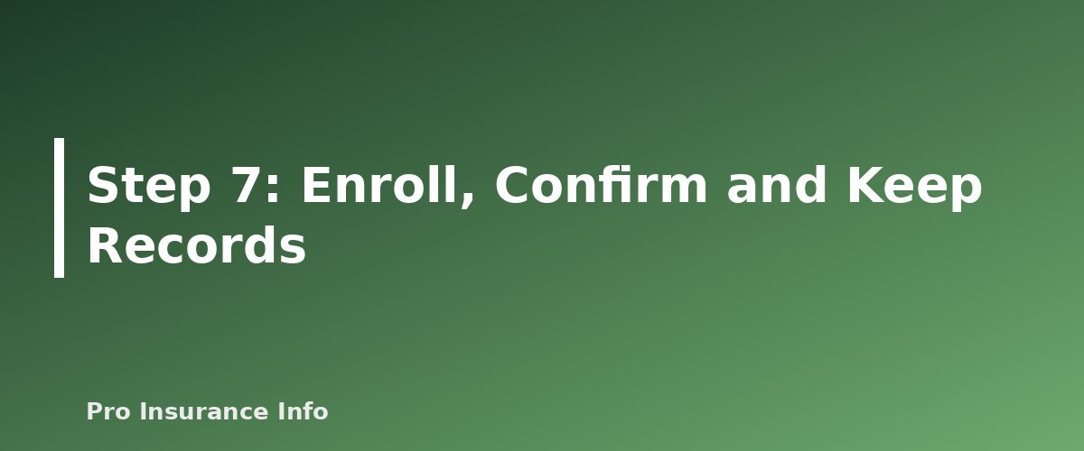Step 7: Enroll, Confirm and Keep Records - section banner for Medicare Annual Enrollment Period
