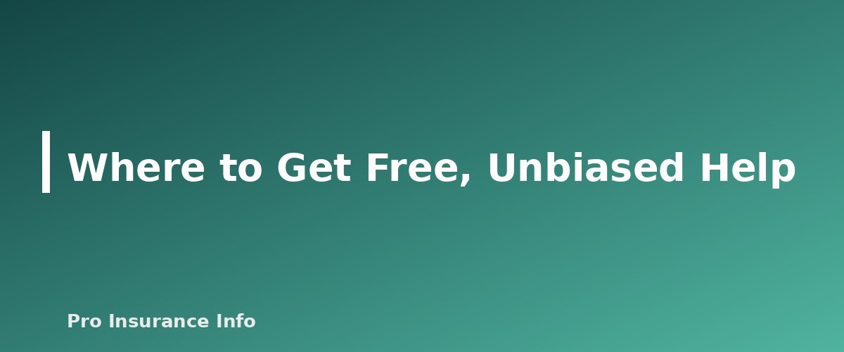 Where to Get Free, Unbiased Help - section banner for Medicare Annual Enrollment Period