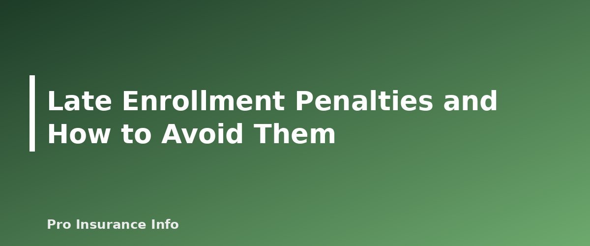 Late Enrollment Penalties and How to Avoid Them - section banner for Medicare Guide