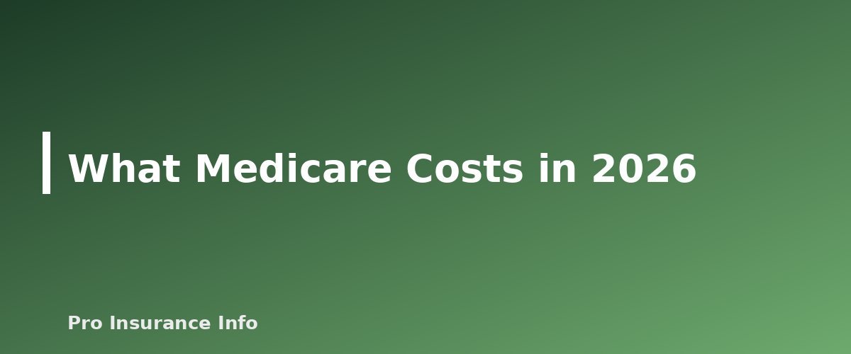 What Medicare Costs in 2026 - section banner for Medicare Guide