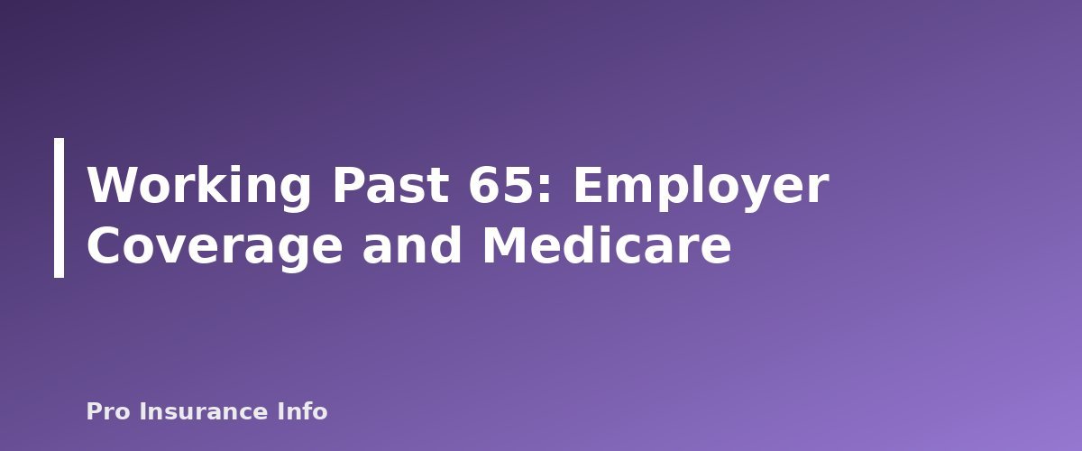 Working Past 65: Employer Coverage and Medicare - section banner for Medicare Guide