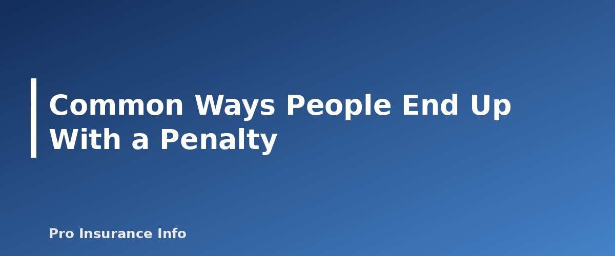 Common Ways People End Up With a Penalty - section banner for Medicare Late Enrollment Penalties