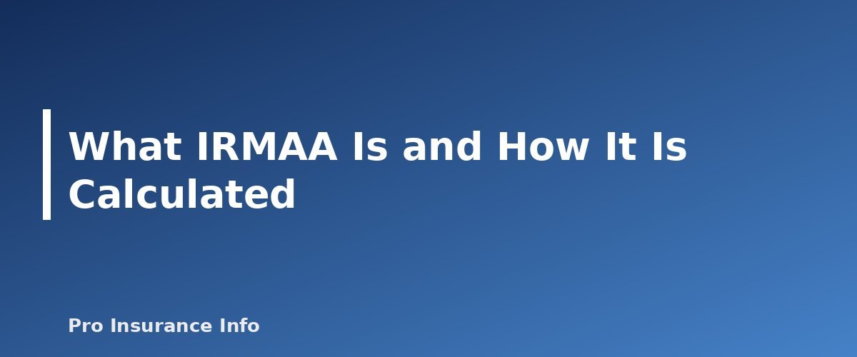 What IRMAA Is and How It Is Calculated - section banner for Medicare Premiums and IRMAA