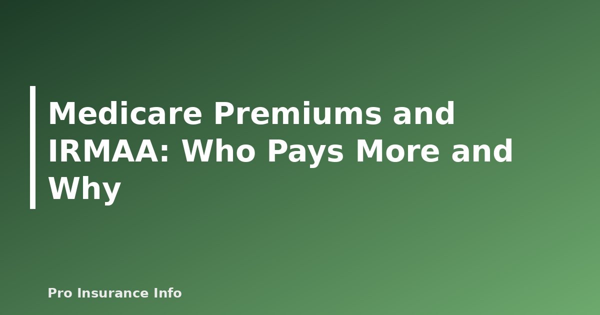 Medicare Premiums and IRMAA: Who Pays More and Why - featured image