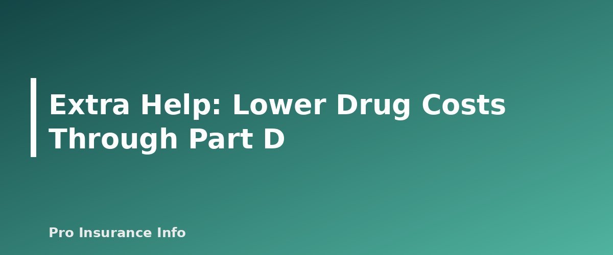 Extra Help: Lower Drug Costs Through Part D - section banner for Medicare Savings Programs and Extra Help