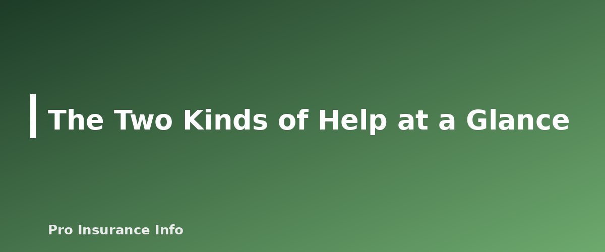 The Two Kinds of Help at a Glance - section banner for Medicare Savings Programs and Extra Help