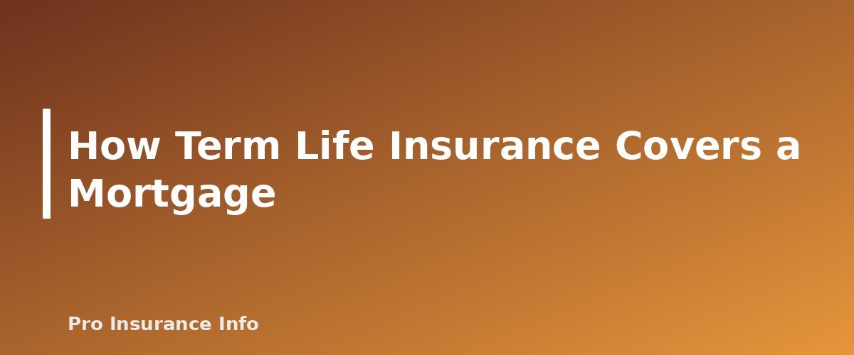 How Term Life Insurance Covers a Mortgage - section banner for Mortgage Protection Insurance vs. Term Life
