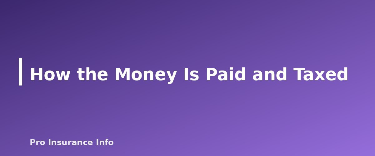 How the Money Is Paid and Taxed - section banner for Mortgage Protection Insurance vs. Term Life
