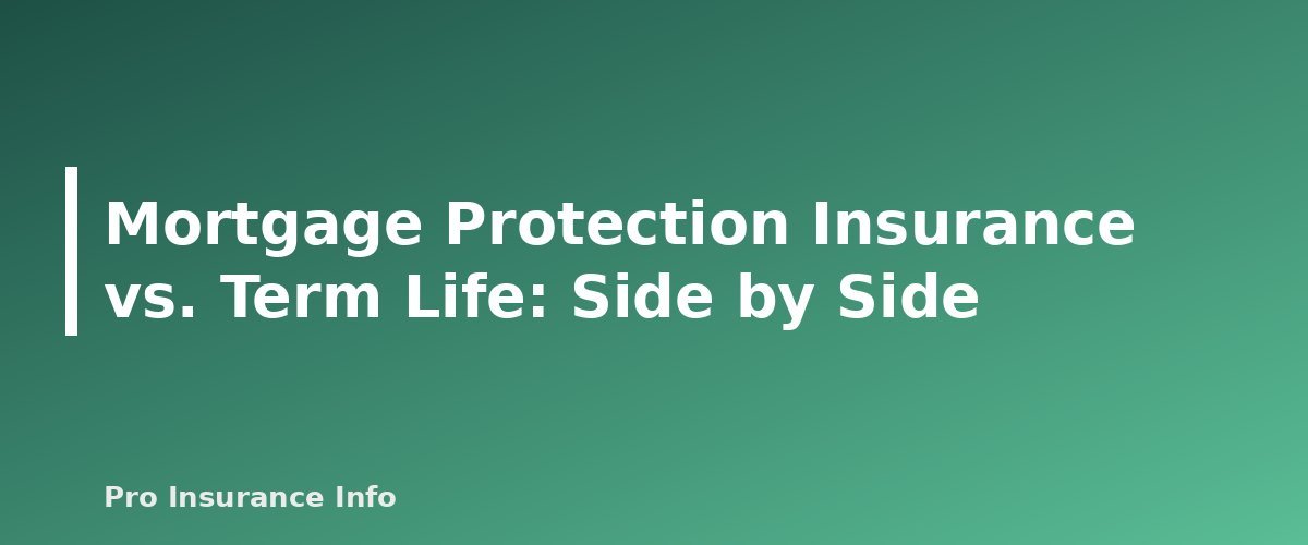 Mortgage Protection Insurance vs. Term Life: Side by Side - section banner for Mortgage Protection Insurance vs. Term Life