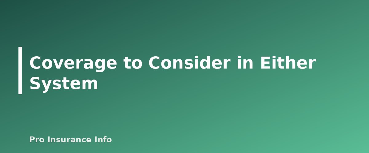 Coverage to Consider in Either System - section banner for No-Fault vs. At-Fault Car Insurance States