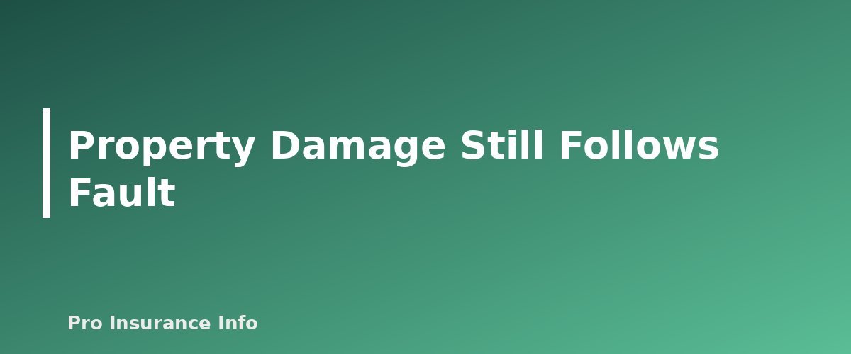Property Damage Still Follows Fault - section banner for No-Fault vs. At-Fault Car Insurance States