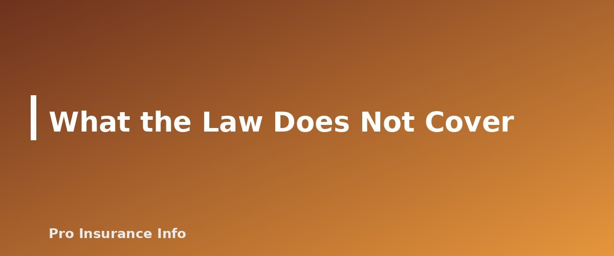 What the Law Does Not Cover - section banner for The No Surprises Act Explained