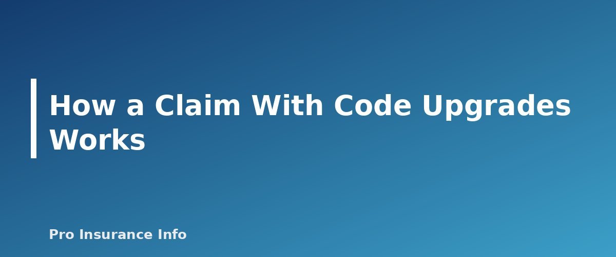 How a Claim With Code Upgrades Works - section banner for Ordinance or Law Coverage Explained