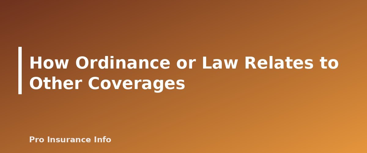 How Ordinance or Law Relates to Other Coverages - section banner for Ordinance or Law Coverage Explained