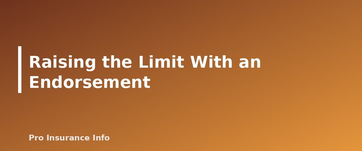 Raising the Limit With an Endorsement - section banner for Ordinance or Law Coverage Explained