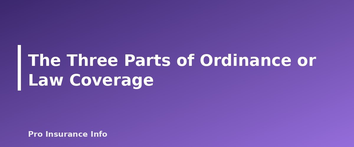 The Three Parts of Ordinance or Law Coverage - section banner for Ordinance or Law Coverage Explained