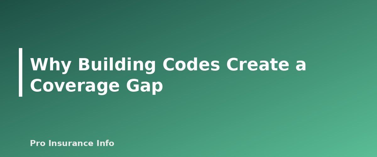 Why Building Codes Create a Coverage Gap - section banner for Ordinance or Law Coverage Explained