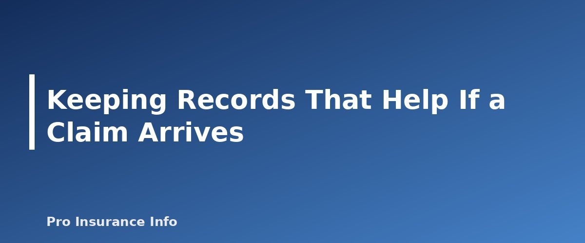 Keeping Records That Help If a Claim Arrives - illustration for Personal Trainer Insurance: Coverage Basics and Questions to Ask