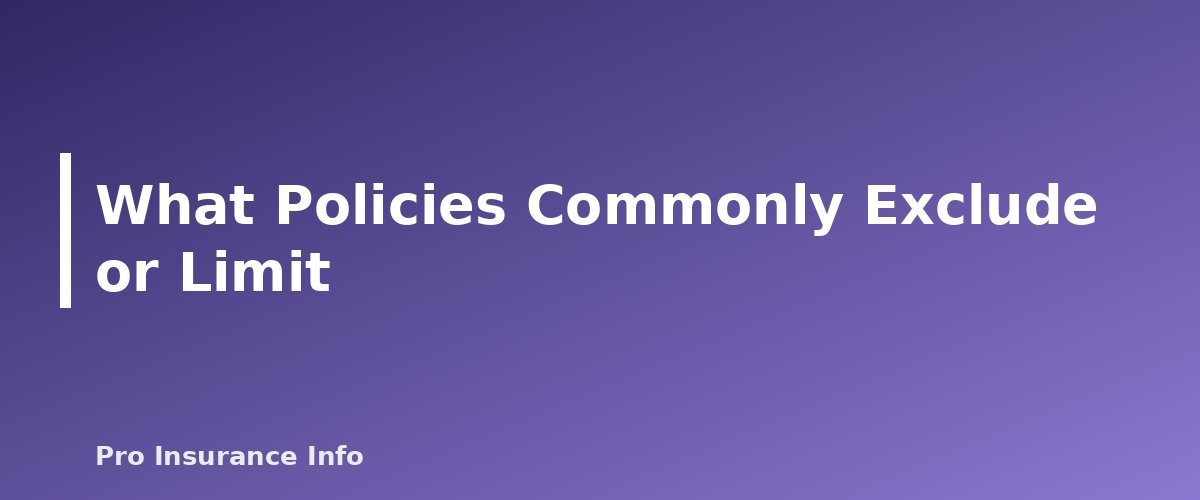What Policies Commonly Exclude or Limit - illustration for Personal Trainer Insurance: Coverage Basics and Questions to Ask