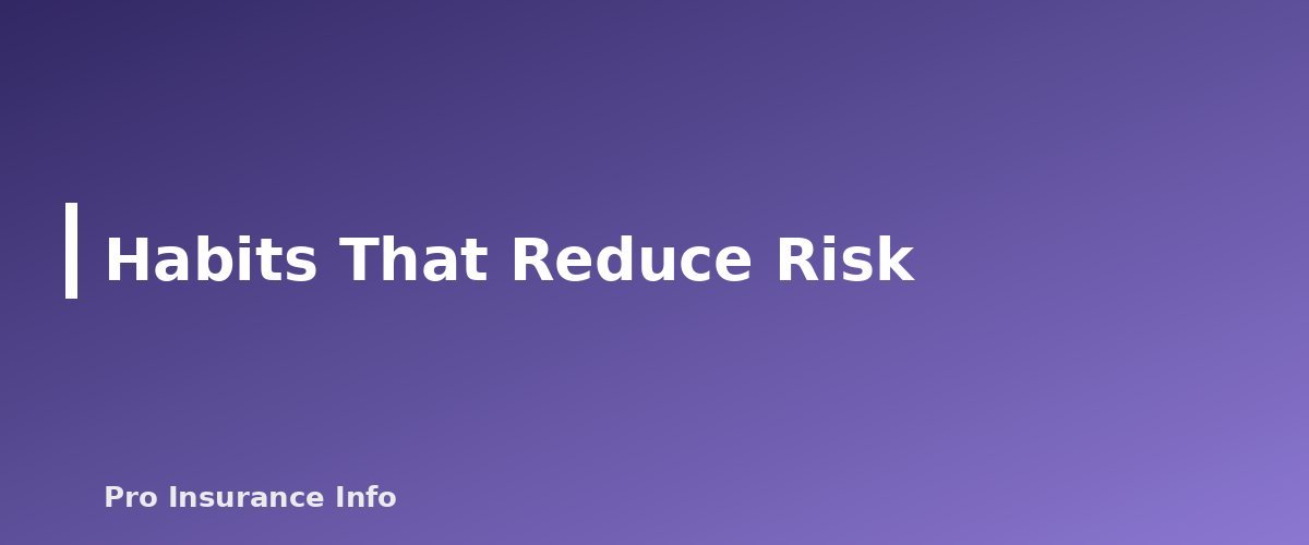 Habits That Reduce Risk - illustration for Personal Trainer Insurance: Coverage Basics and Questions to Ask