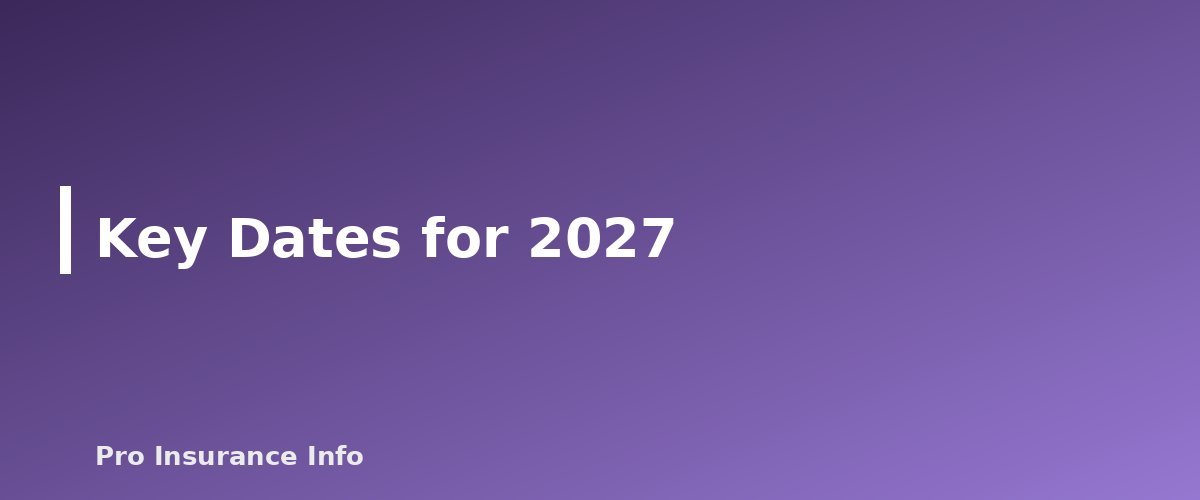 Key Dates for 2027 - section banner for Premium Tax Credits