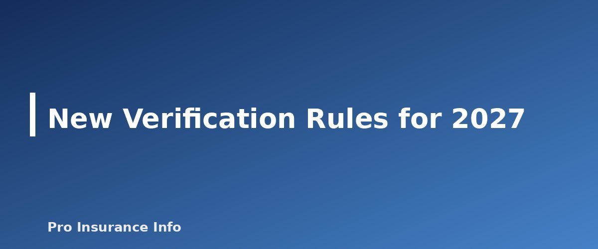 New Verification Rules for 2027 - section banner for Premium Tax Credits