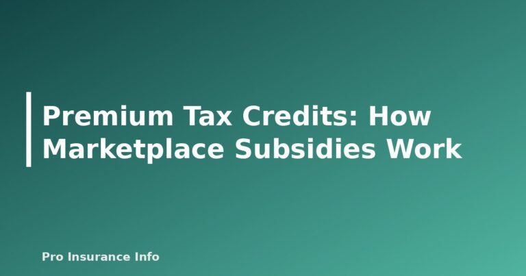 Premium Tax Credits: How Marketplace Subsidies Work - featured image