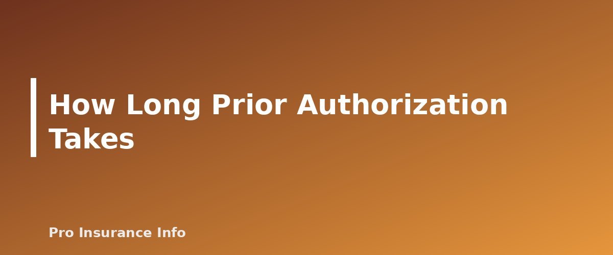 How Long Prior Authorization Takes - section banner for Prior Authorization Explained
