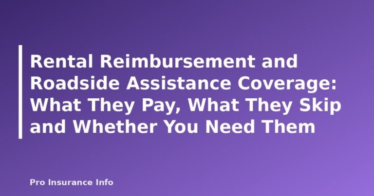 Rental Reimbursement and Roadside Assistance Coverage: What They Pay, What They Skip and Whether You Need Them - featured image