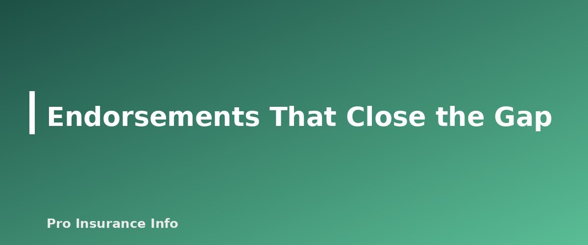 Endorsements That Close the Gap - section banner for Replacement Cost vs. Actual Cash Value in Home Insurance
