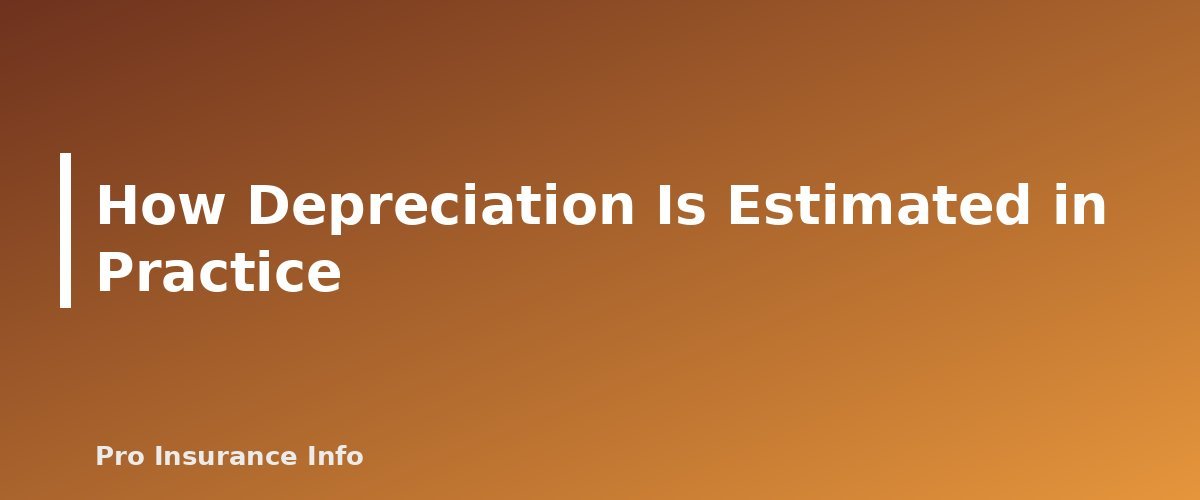 How Depreciation Is Estimated in Practice - section banner for Replacement Cost vs. Actual Cash Value in Home Insurance