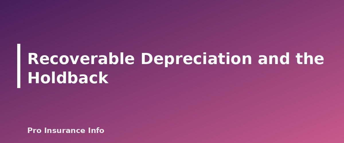 Recoverable Depreciation and the Holdback - section banner for Replacement Cost vs. Actual Cash Value in Home Insurance
