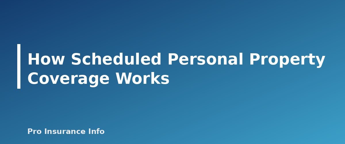 How Scheduled Personal Property Coverage Works - section banner for Insuring Jewelry and Valuables