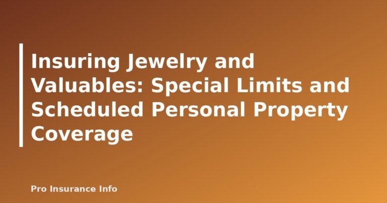 Insuring Jewelry and Valuables: Special Limits and Scheduled Personal Property Coverage - featured image