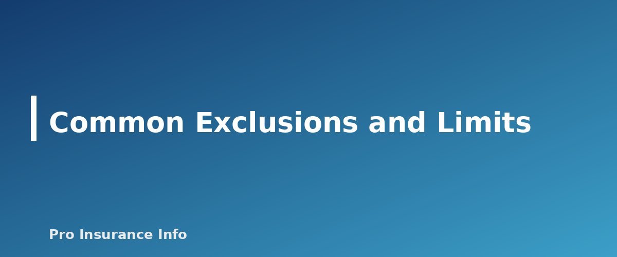 Common Exclusions and Limits - section banner for Short-Term Health Insurance Explained