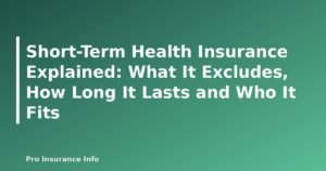 Short-Term Health Insurance Explained: What It Excludes, How Long It Lasts and Who It Fits - featured image