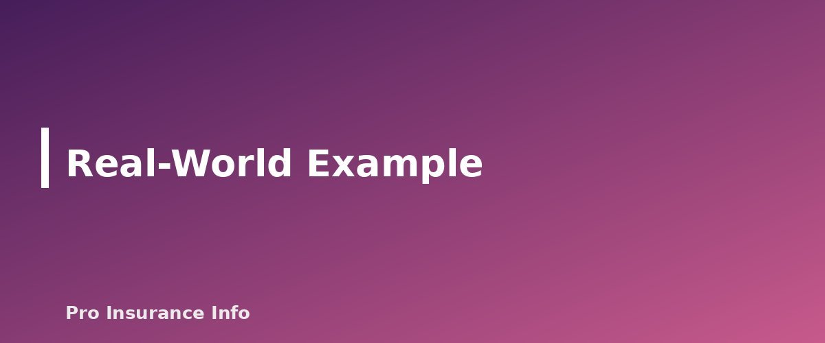 Real-World Example - section banner for Short-Term Health Insurance Explained