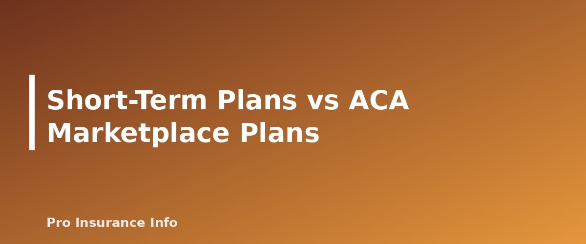 Short-Term Plans vs ACA Marketplace Plans - section banner for Short-Term Health Insurance Explained