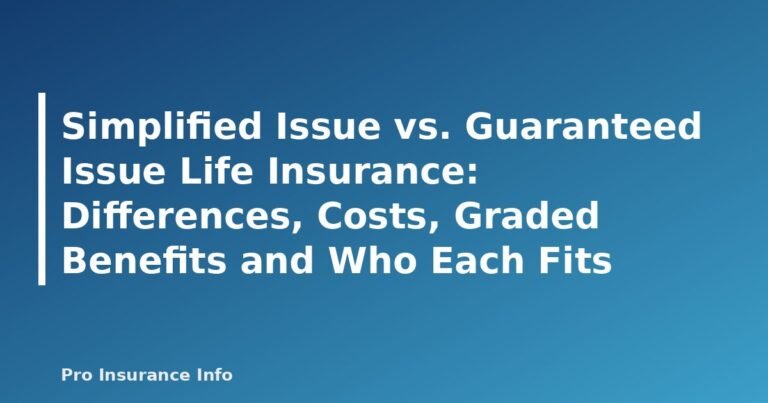 Simplified Issue vs. Guaranteed Issue Life Insurance: Differences, Costs, Graded Benefits and Who Each Fits - featured image