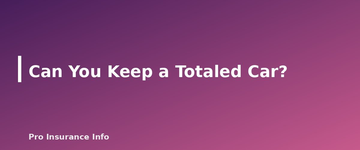 Can You Keep a Totaled Car? - section banner for Total Loss Car Insurance Claims